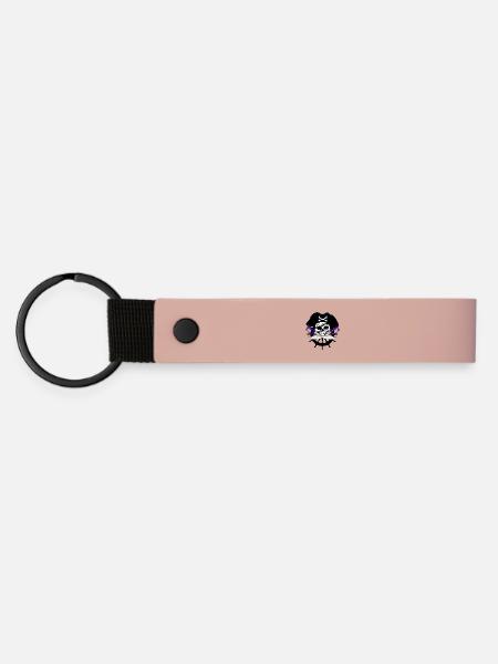Pirat lila - Matte PU Schlüsselanhänger - Rosa