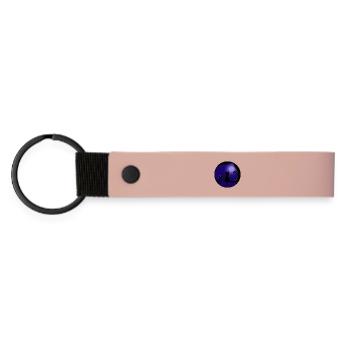 Katze Mond - Matte PU Schlüsselanhänger - Rosa - Vorne