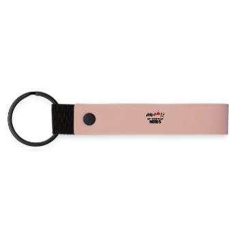 Landmaschinen Ackerbau Traktor Fahrzeug Statement - Matte PU Schlüsselanhänger - Rosa - Vorne