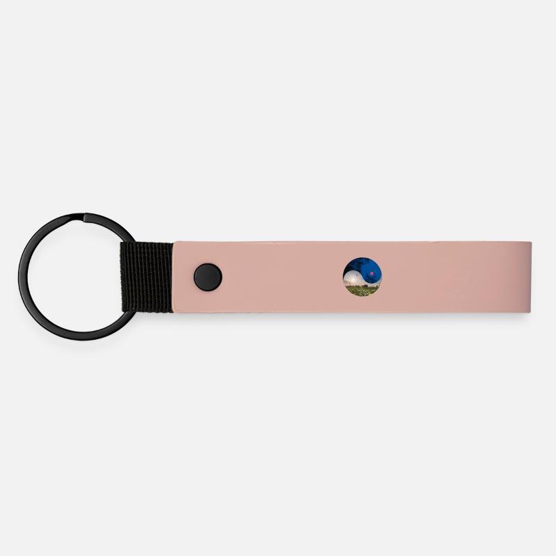 Yin et Yang de l’éclipse lunaire et de l’équinoxe - Porte-clés en PU mat - rose