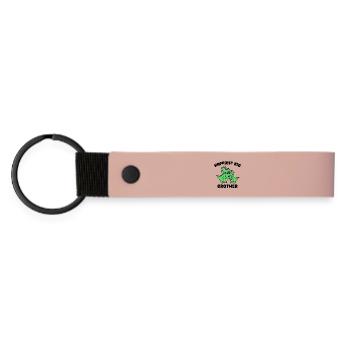 Dino Frère et sœur Amour Big Brother Déclaration - Porte-clés en PU mat - rose - Devant