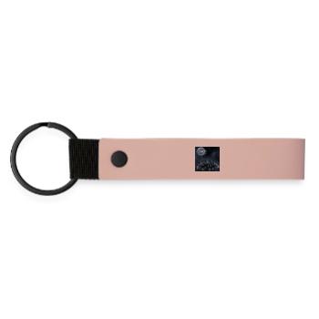 Friedhöfe, Gräber, gothic design, Horror Motiv - Matte PU Schlüsselanhänger - Rosa - Vorne
