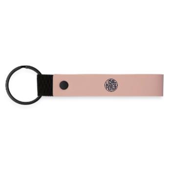 Nutze die Kraft 2 - Matte PU Schlüsselanhänger - Rosa - Vorne