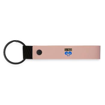 École Primaire - Tennis de Table - Porte-clés en PU mat - rose - Devant