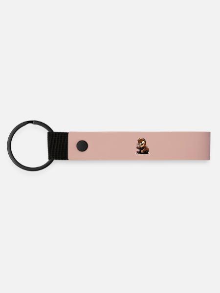 Otter - Matte PU Schlüsselanhänger - Rosa