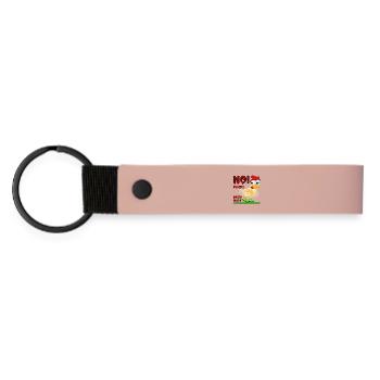 ANSWER NO - CHICKEN COOP - Matte Pu Keyring - pink - Front
