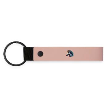 Pferd - Matte PU Schlüsselanhänger - Rosa - Vorne