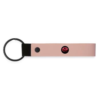 Poppy photoréaliste - Porte-clés en PU mat - rose - Devant