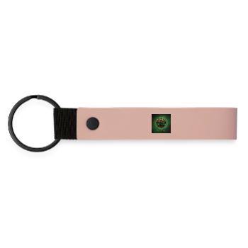 Arbre de vie stylisé - Porte-clés en PU mat - rose - Devant