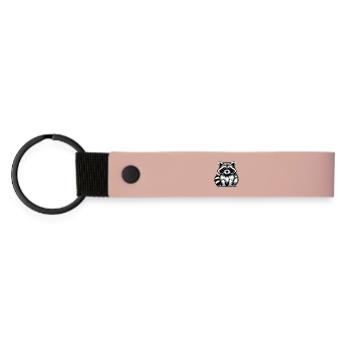 Raton laveur - Porte-clés en PU mat - rose - Devant