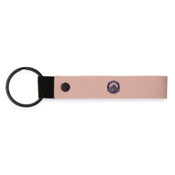 Legendary 1975 – Vintage Motorcycle Design - Matte Pu Keyring - pink - Front