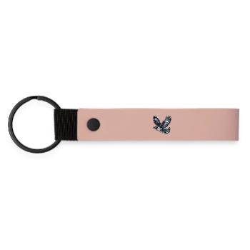 Bussard - Matte PU Schlüsselanhänger - Rosa - Vorne