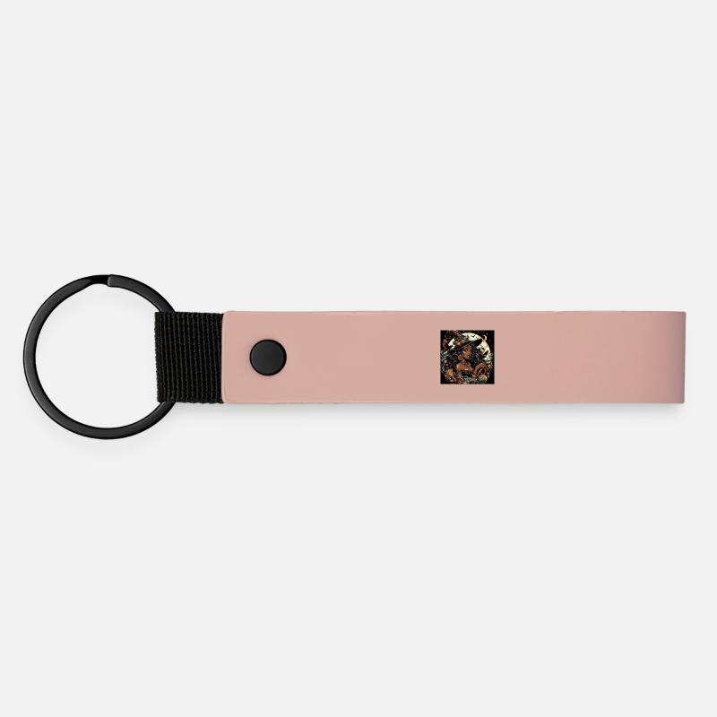 Exotic Witch - Matte Pu Keyring - pink