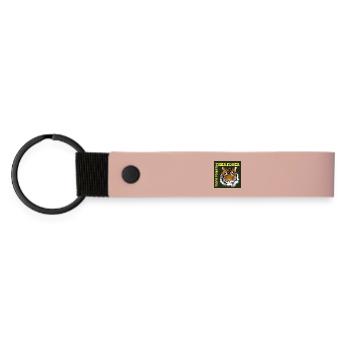 Le pouvoir du tigre - Porte-clés en PU mat - rose - Devant
