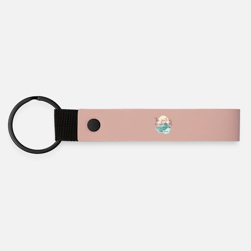 mountain mover design - Matte Pu Keyring - pink