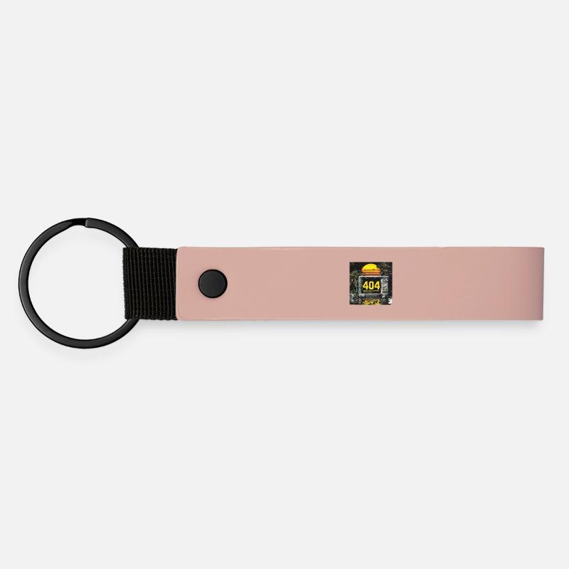 Error 404 – Motivation not found - Matte PU Schlüsselanhänger - Rosa