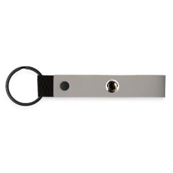 Astronaut helmet in sunlight - Matte Pu Keyring - light grey - Front