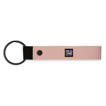 Ctrl Chaos Green and Purple - Urban Design Sneaker - Matte Pu Keyring - pink - Front