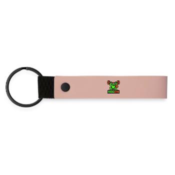 Frog Gym - Matte Pu Keyring - pink - Front