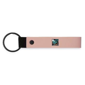 Cycle de vie Monde sous-marin Illustration - Porte-clés en PU mat - rose - Devant