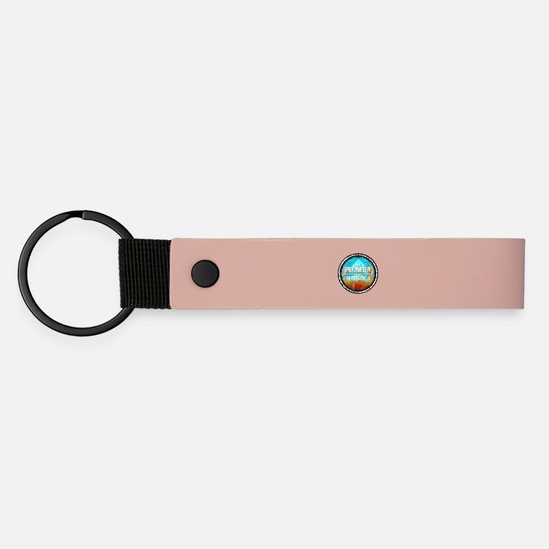 Peguera Mallorca Vintage Design - Matte Pu Keyring - pink