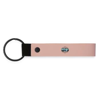 CONTROLLERIN - Matte PU Schlüsselanhänger - Rosa - Vorne