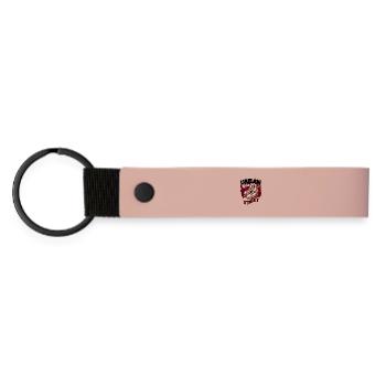 Street Sneaker Graffiti Duo - Matte Pu Keyring - pink - Front