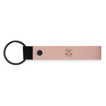 Frères et sœurs Cher frère sœur - Porte-clés en PU mat - rose - Devant