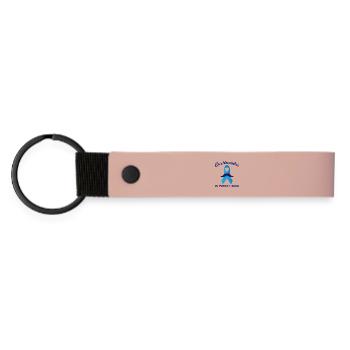 Prostate Cancer Awareness Month - Matte Pu Keyring - pink - Front