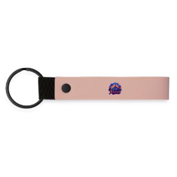 Kassel City Silhouette Radiant Cassel Gift - Matte Pu Keyring - pink - Front