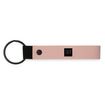 World Dog - Matte Pu Keyring - pink - Front