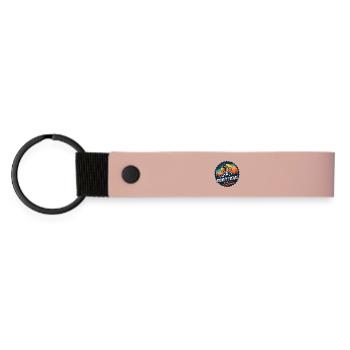 Gravity Freaks MTB Sunset Badge - Matte Pu Keyring - pink - Front