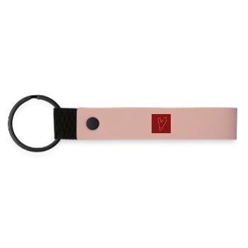 Signature Sexy Red Heart - Matte Pu Keyring - pink - Front