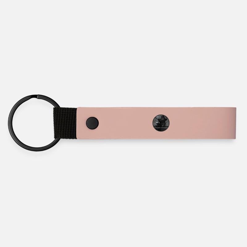 Oldschool Motorcycle - Matte Pu Keyring - pink