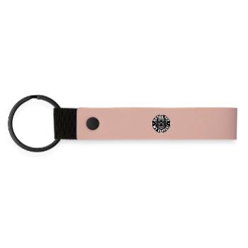 Hände weg von meinem Kaffee - Matte PU Schlüsselanhänger - Rosa - Vorne