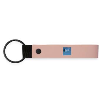 What Are You Waiting For? - Matte Pu Keyring - pink - Front