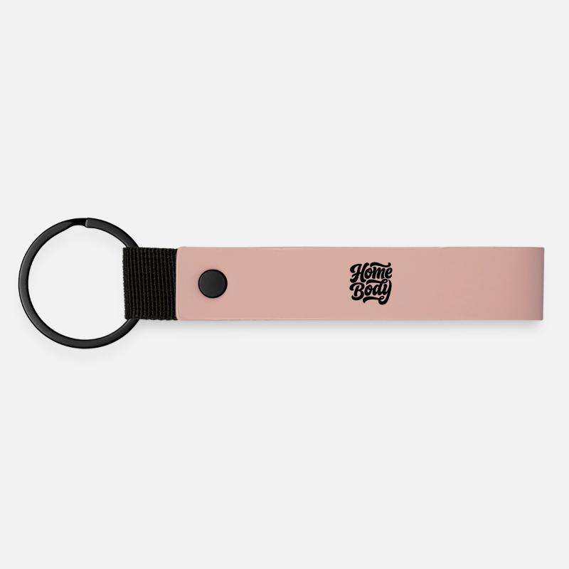 Homebody - Matte Pu Keyring - pink