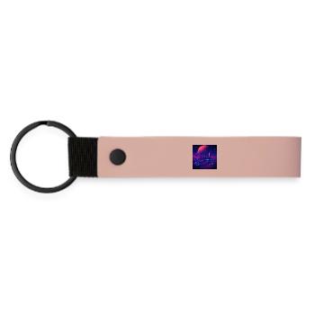RockyZoo62 - Matte Pu Keyring - pink - Front