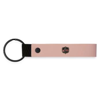 Gorilla Boxer MMA - Matte PU Schlüsselanhänger - Rosa - Vorne