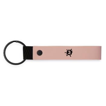 3 blobs - Porte-clés en PU mat - rose - Devant