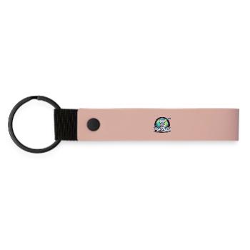Koala astronaut on lunar soil - Matte Pu Keyring - pink - Front