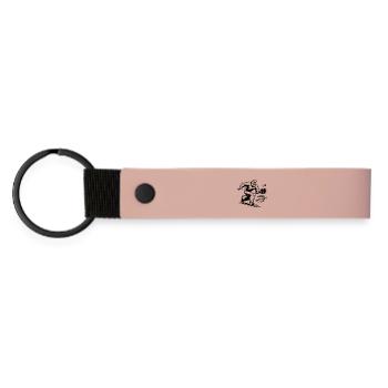 Bigfoot Sasquatch Padel Tennis Athletes - Matte Pu Keyring - pink - Front