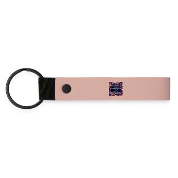 Boombox Graffiti Neon Retro - Matte Pu Keyring - pink - Front