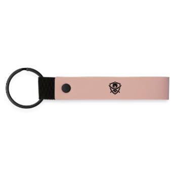 Döner Symbol Dönerskeß - Matte Pu Keyring - pink - Front