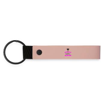 Princesse née Septembre Beau Cadeau Anniversaire - Porte-clés en PU mat - rose - Devant