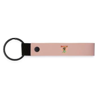 Harmoney Buddha Luck – Peace & Love-Reihe - Matte PU Schlüsselanhänger - Rosa - Vorne