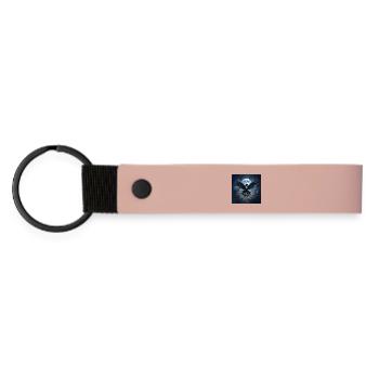 Corbeau Sidéréal avec gouvernail lunaire - Porte-clés en PU mat - rose - Devant
