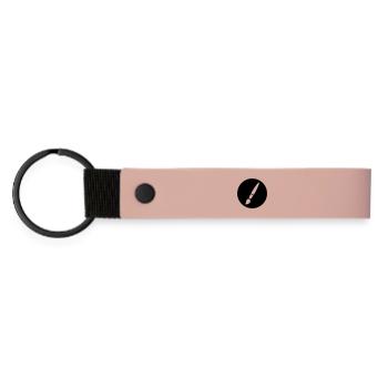 Brush, Painting, Art Symbol - Matte Pu Keyring - pink - Front