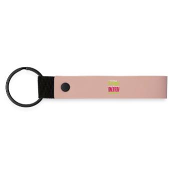 Preserving Yesterday for Tomorrow - Matte Pu Keyring - pink - Front