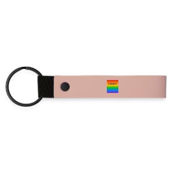 Allié Solidarité Arc-en-ciel Alliés LGBT Fierté - Porte-clés en PU mat - rose - Devant